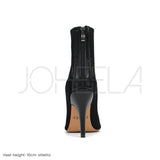 New JOHEELA Black Lou - Stilettos heels - Black, Sz 8! DESIGNED IN PARIS Retails $199+