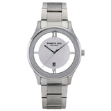 New Kenneth Cole Men's Silver Watch KC50979006, needs battery! Retails $210+