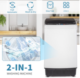 New in box! Retails $399+ Ktaxon 17.6lbs Portable Fully Automatic Washing Machine W/ Drain Pump, smart controls and LED display NOTE: Has cosmetic crack in plastic on LEFT side from transport, DOES NOT AFFECT USE, COSMETIC ONLY!