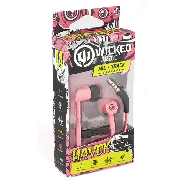 NEW Wicked Audio "Havok" Earbuds w/ Microphone - Taffy