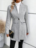 NEW Grey Plain Pocket Long Sleeve Outerwear, Sz XL, Retails $115+