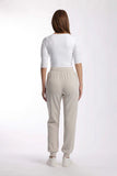 NEW Retails $95, Lazypants Luxe Sueded Double Knit Jogger, Color: Bone, Sz XL