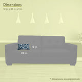 NEW Ebern Designs Logue Geometric Cotton Throw Pillow - Navy