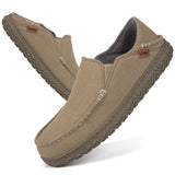 NEW LongBay Men's Moccasin Slippers Comfy Memory Foam House Shoes for Indoor Outdoor, Sz 8