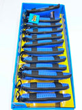 Lot Zippered Medical Cases with carrying strap, Blue, 12 Piece