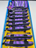 Lot Zippered Medical Cases with carrying strap, Purple, 11 Piece