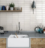 NEW Mallorca Ceramic Wall Tile Size Each 2.56″ × 7.87″ White (2 Boxes) 76 Tiles Total! Covers 10.76 Sq Ft.