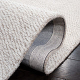 Retails $1261+ New High Quality Natural Ivory Hand Tufted Scandinavian Wool Rug 9 Ft X 12 Ft by Safavieh, Made in India