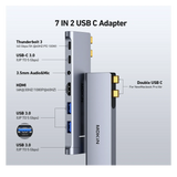 NEW Mokin 7 IN 2 USB C Adapter for MacBook Pro/Air
