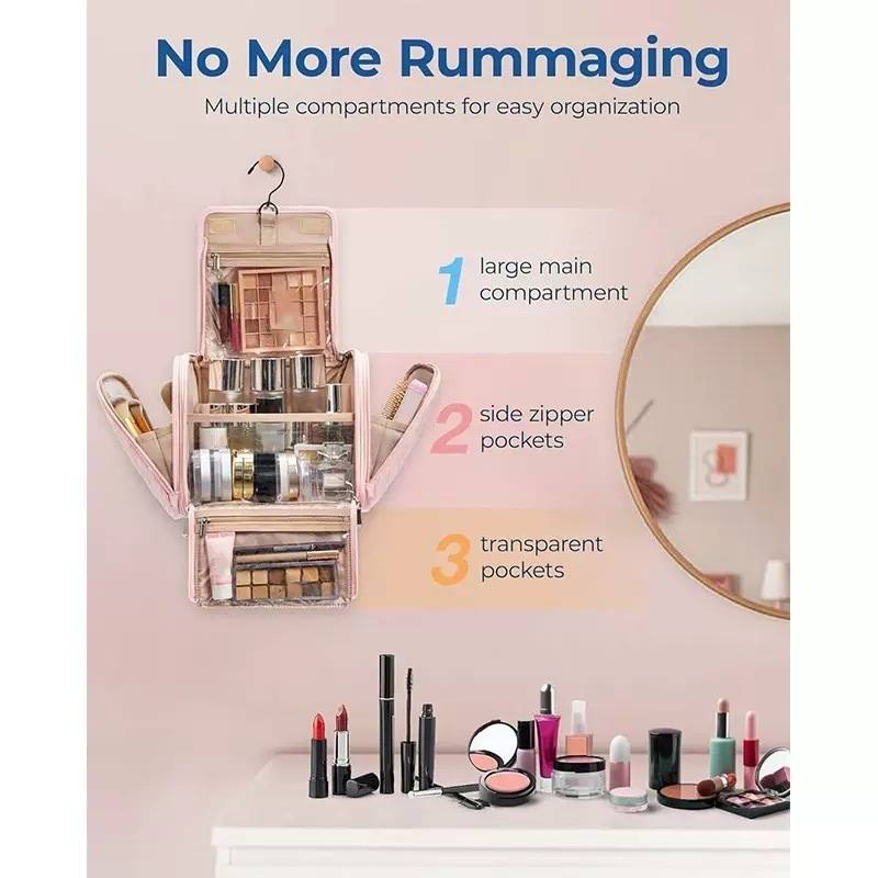 LULU Inspired Make Up Bags, No. 24378, 3 Colors, Size 27*14*21cm, Tax Included