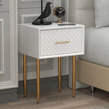 New Assembled Middlewich Modern One Drawer White Nightstand End Table by Willa Arlo™ Interiors! Retails $205+ Note: some minor damage from transport, on display at shop come and see!!