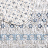 NEW Bungalow Rose Mikle Block Print 100% Cotton Quilt Set - Queen Size Retails $163+