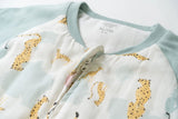 NEW Raglan Long Sleeve Footed Sleep Bag 2.5 TOG (Bamboo) - Cheetah Party - 6 months to 18 months! Retails $72+