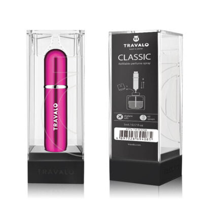 NEW Travalo Refillable Perfume Spray - Classic Hot Pink