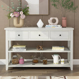 NEW Retails $400 Wayfair Nibbi 47" Console Table, White