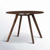 NEW IN BOX Retails $380 Nikolai 40" Wood Dining Table in Walnut Finish