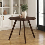 NEW IN BOX Retails $380 Nikolai 40" Wood Dining Table in Walnut Finish