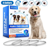 NEW Retails $70+, Sealed, Oimmal Dog Collar, 6*4 Months Protection, Anti-mosquitoes, 19inch Adjustable Collars, Waterproof, Natural Ingredients, 4 Collars, BB: 04/27