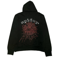 NEW Spider Worldwide Men's Black and Red Hoodie, Sz M!