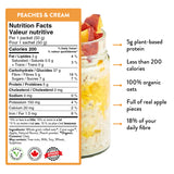 NEW YUMi ORGANICS Peaches & Cream Overnight Oats, 5 Packets, BB: 08/26