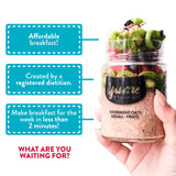 NEW YUMi ORGANICS Peaches & Cream Overnight Oats, 5 Packets, BB: 08/26
