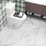 New Retails $270+ FunStick 88 Pack White Vinyl Floor Tiles Peel and Stick Waterproof Floor/Wall, Backsplash Tile Stickers 12x12 Inch