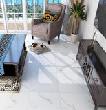 New Retails $270+ FunStick 88 Pack White Vinyl Floor Tiles Peel and Stick Waterproof Floor/Wall, Backsplash Tile Stickers 12x12 Inch