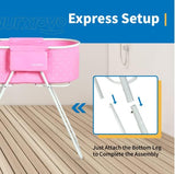 NEW NURXIOVO ELEVATED FOLDING PET BATH TUB Washing Station Pink! Retails $153+