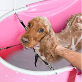 NEW NURXIOVO ELEVATED FOLDING PET BATH TUB Washing Station Pink! Retails $153+