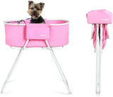 NEW NURXIOVO ELEVATED FOLDING PET BATH TUB Washing Station Pink! Retails $153+