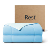 NEW Retails $370, REST Evercool Award-Winning Cooling Comforter – Ultra Soft, Breathable, Lightweight, Hypoallergenic, All-Season Comforter for Hot Sleepers, Machine Washable, King Size