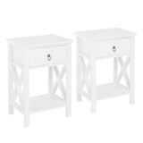 New in box! Wayfair Breakwater Bay Sorento Manufactured Wood Nightstands (Set of 2) White