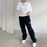 New Stylish Flared Jogger Unisex, Black Sz S