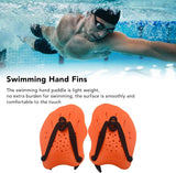 New Swim Paddles Hand, Swimming Training Hand Paddles with Adjustable Straps Professional Swimming Training Hand Paddles Pool Exercise Equipment Accessories, ORANGE
