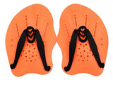 New Swim Paddles Hand, Swimming Training Hand Paddles with Adjustable Straps Professional Swimming Training Hand Paddles Pool Exercise Equipment Accessories, ORANGE