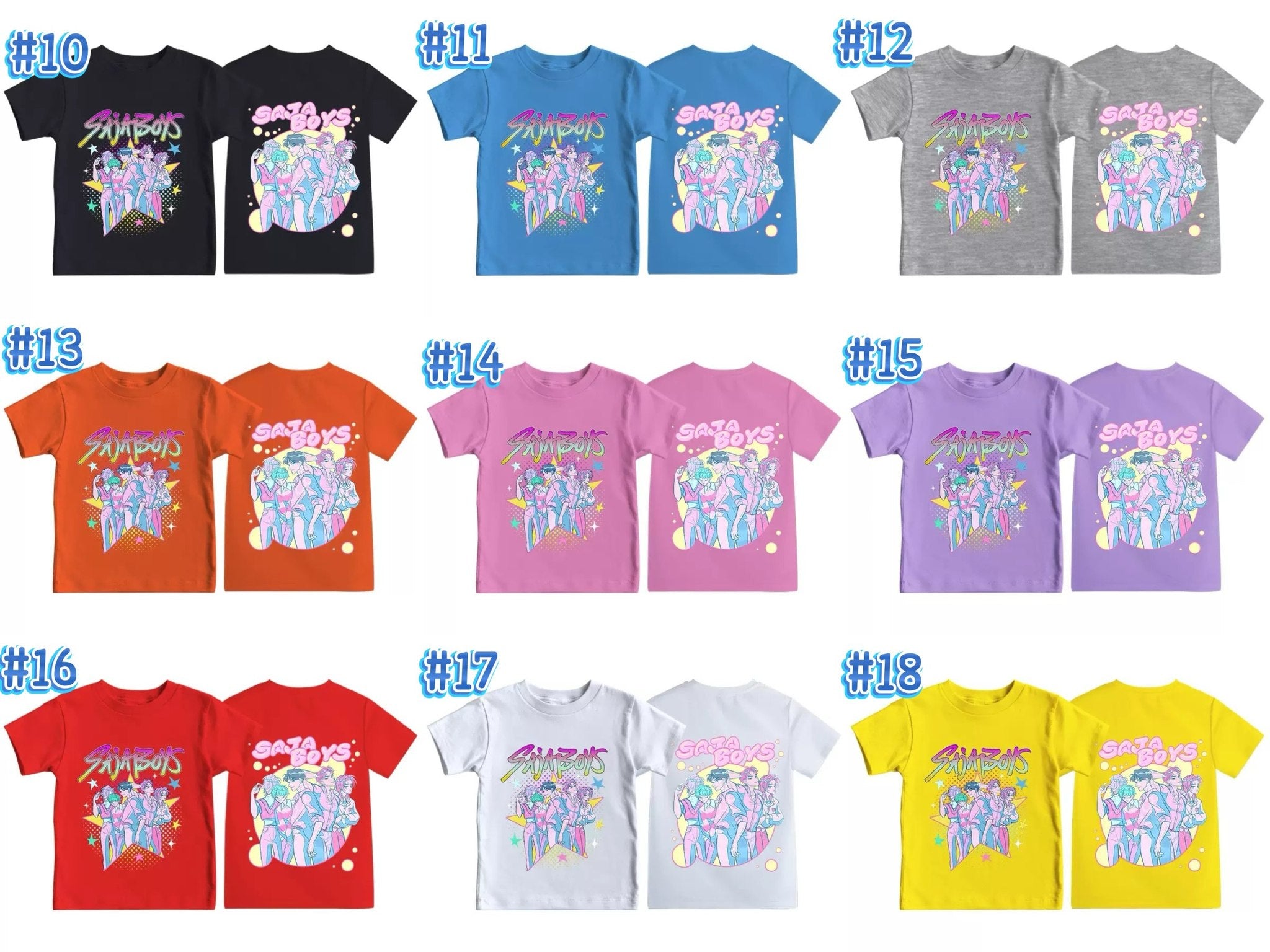 Kids Kpop T Shirts No. 241121, Sizes 90-160, Tax Included