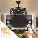 NEW Retails $240 Sasheen 19.6'' 5 - Blade Caged Ceiling Fan with Remote Control