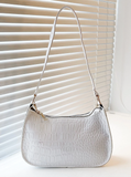 NEW White SHEIN Embossed Crocodile Print Bag