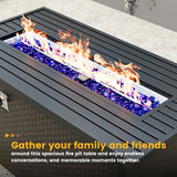 NEW Retails $519+, Arlmont & Co Shifrah 24.7'' H x 44.5'' W Steel Outdoor Fire Pit Table (Assembled)