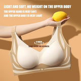 NEW Retails $45 TAIMEI WHITE/CREAM Super Gather Bra Wireless Push-Up Bra Comfortable Gather Bra Lift Bra Women Lingerie Everyday Sports Bra Fits 1X/2X