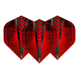 NEW Hardcore Radical Red Standard Dart Flights by Red Dragon