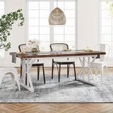 Tribesigns Farmhouse Dining Table for 6, 71" New in box