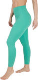 NEW SATINA Leggings for Women - Soft Women’s High Waisted Leggings Full Length No Pockets, Teal, One Size