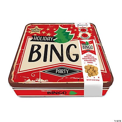 NEW Tin Calls Out Game! HOLIDAY BINGO PARTY Original Gourmet