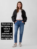 NWT Retails $80, GAP Women's Mid Rise Slim Taper Jeans, Waist 33R Length, Sz 16 Waist