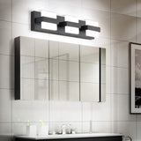 NEW Retails $95, SOLFART 3 Lights Black Bathroom Modern Vanity Lights LED Vanity Light Black Bathroom Lights Over Mirror 20 inch White Light Dimmable, Black