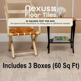 NEW Retails $160, 3 Boxes Achim Home Furnishings FTVMA42520 Nexus Vinyl Tile, Marble Travatine, 12-Inch, 3 Boxes, Covers 60 Sq Ft