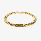 NEW MoreThan90 Gold Cuban Bracelet, 7.5 Inches, 18K gold plated surgical stainless steel! Retails $66
