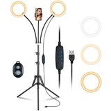 NEW Retails $76, Tripod with 2 LED rings, VictSing VTBH460