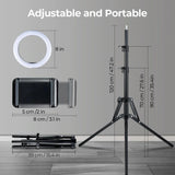 NEW Retails $76, Tripod with 2 LED rings, VictSing VTBH460